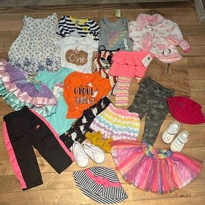 21 pc Bundle of 12 Month Baby Girl Clothes